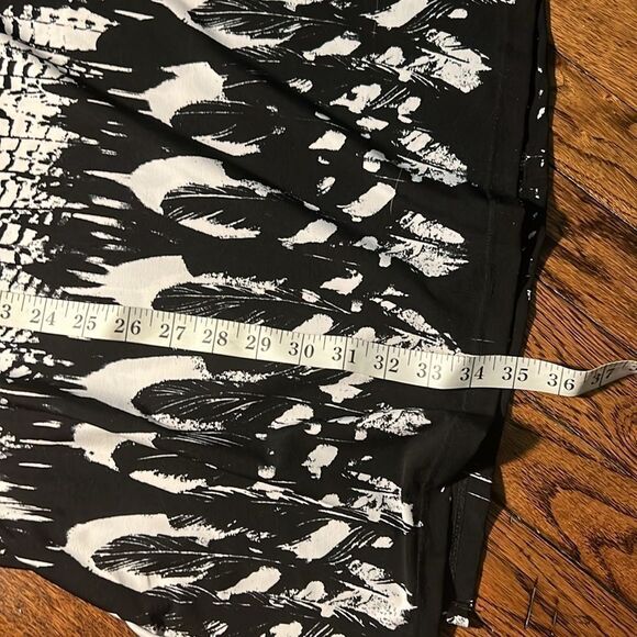 J Valdi black and white print maxi dress with sleeves size 1X - Picture 4 of 5